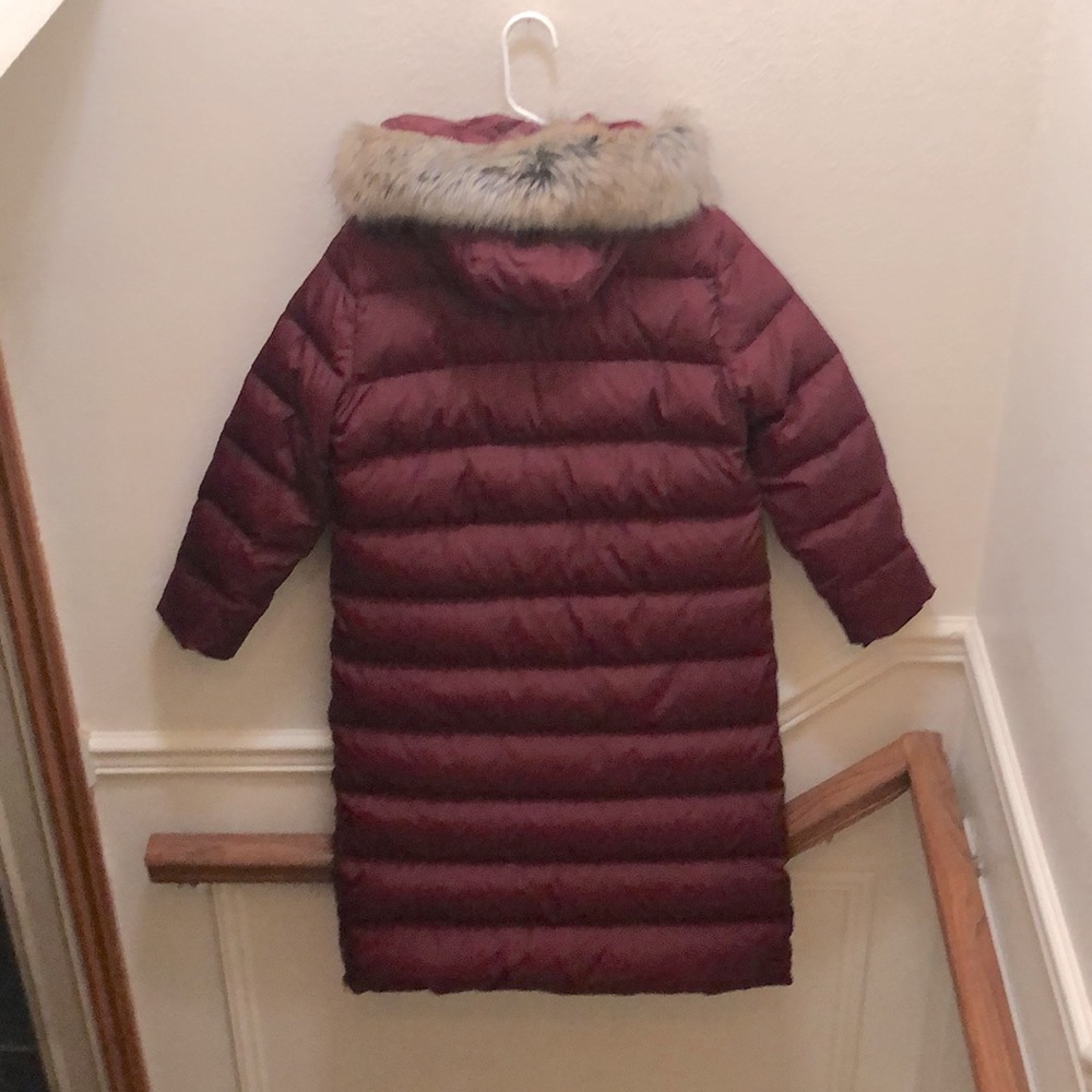 Lands End Winter Maxi Long Down Coat Gem
